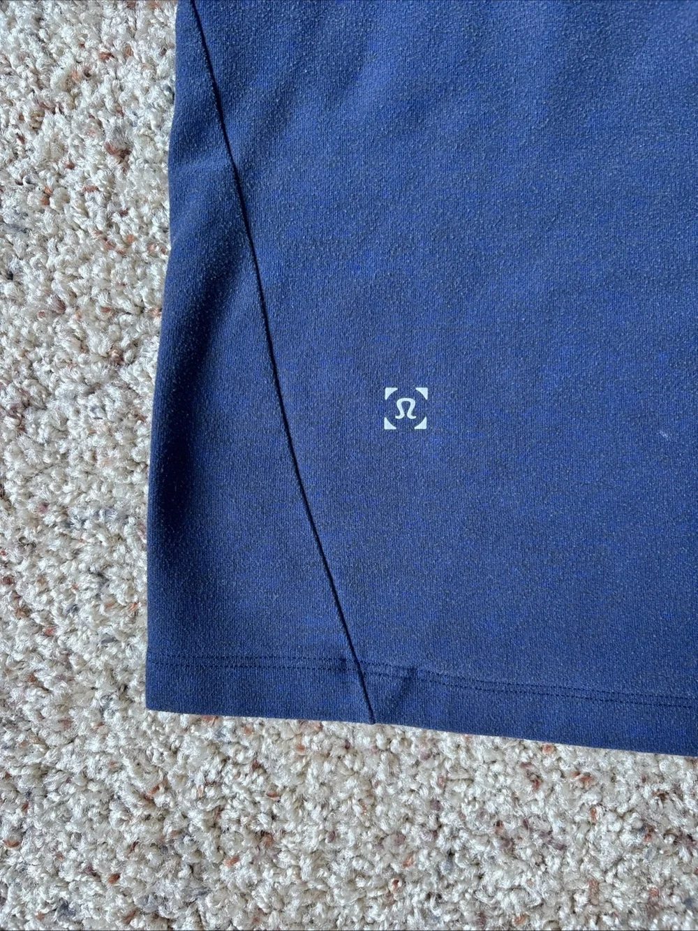 Lululemon Pullover Small Surge Warm Half Zip Rulu Heathered Hero Blue Black